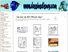 Tablet Screenshot of dessinsdisney.com